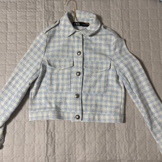 자라 트위드 자켓