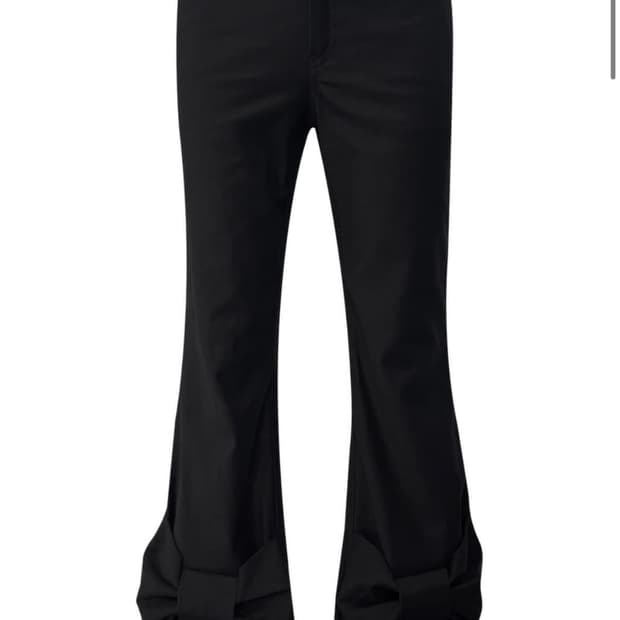 체메씨 보우 부츠컷 팬츠 chemehc bow bootcut pants