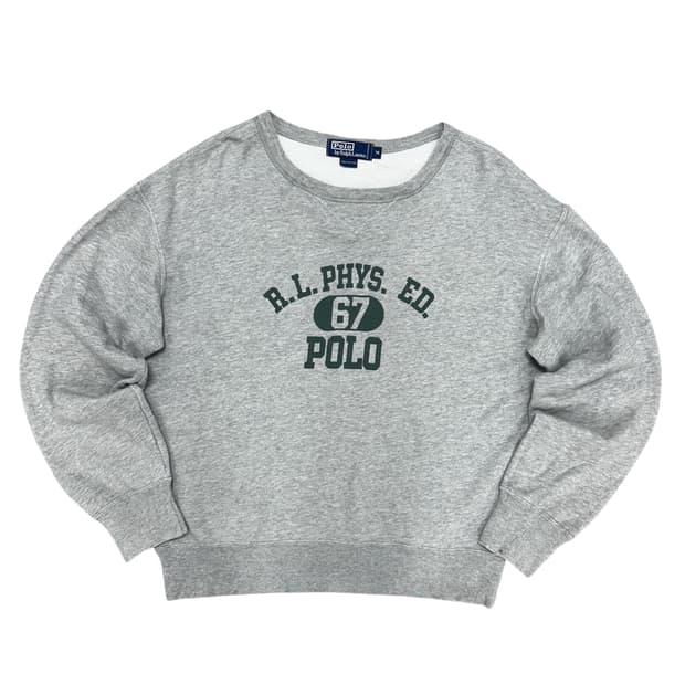 폴로 와이드넥 스펠아웃 맨투맨(M)