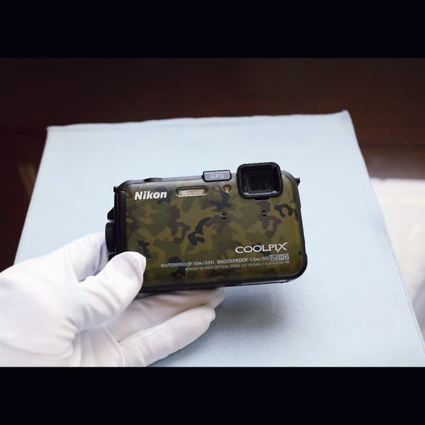 레어<민트급> 니콘 쿨픽스 aw100 카모 빈티지 디카