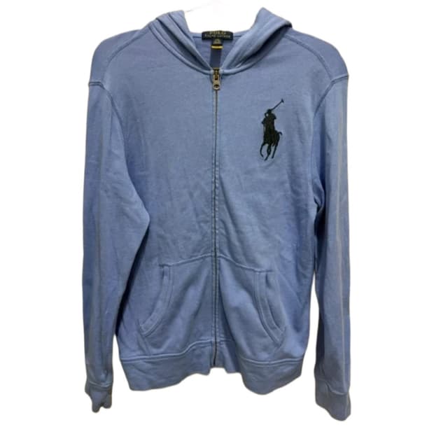 폴로 랄프로렌 하늘색 빅포니 후드집업