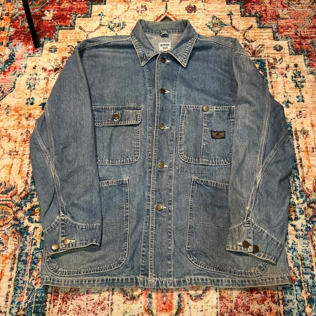 [XL] 00s GL heart 데님 초어 자켓