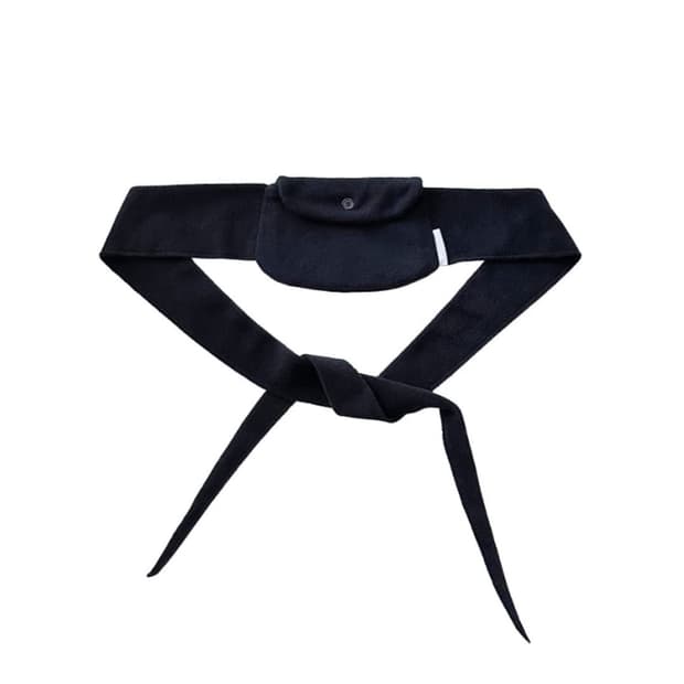 지초이 컴포트 플리스 백 블랙