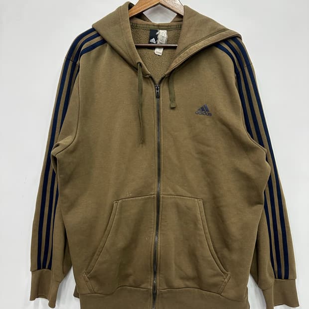 카키 아디다스 마샬아츠 후드집업