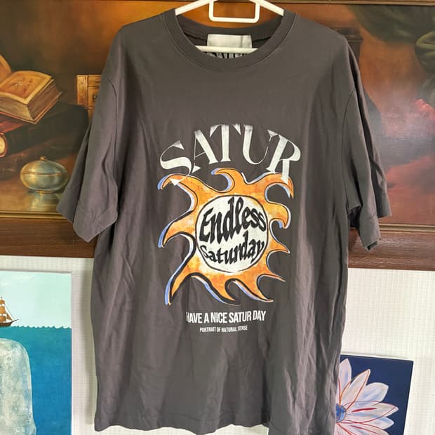 Satur 락스타 그래픽 반팔티 L