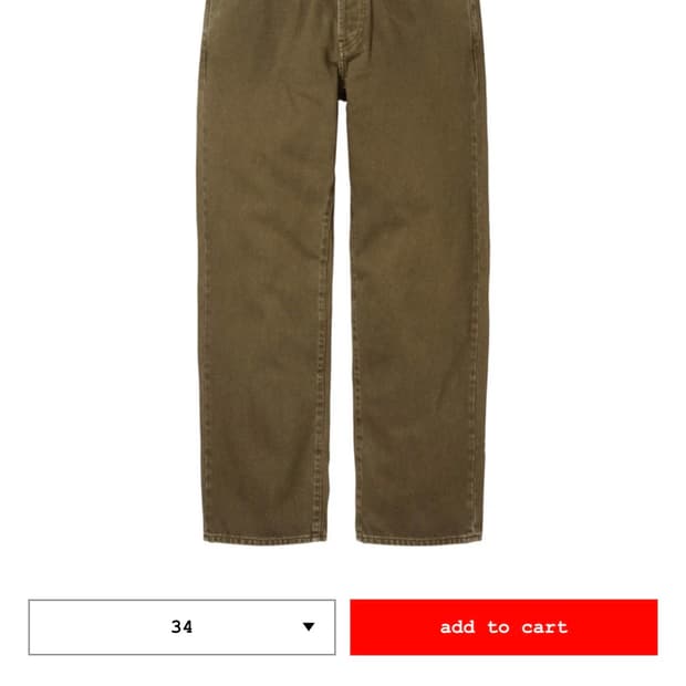 [34] 슈프림 26ss 레귤러진 올리브