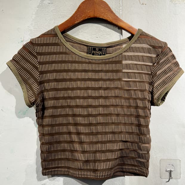 Fendi brown short sleeve t-shirt