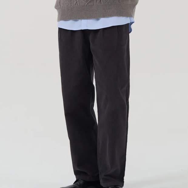 토피 코듀로이 팬츠  L회색