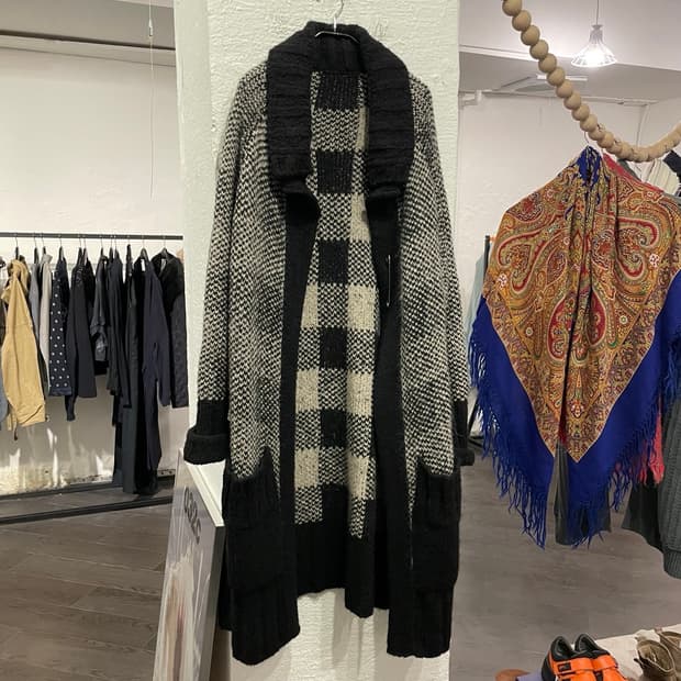 요지야마모토 롱 가디건