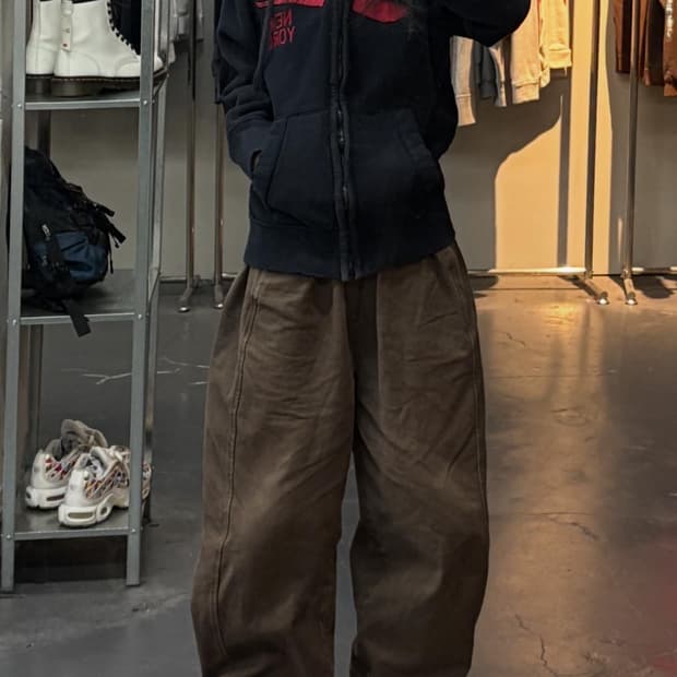 아베크롬비 빅로고 네이비 후드집업 A3256