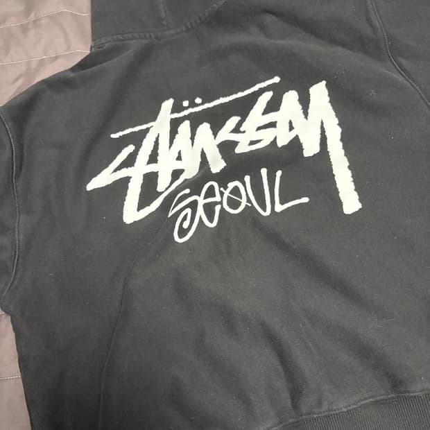 스투시 서울 스탁 후드집업 M