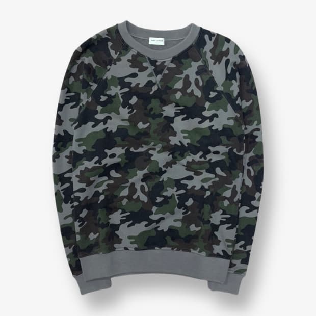 [S] SS15 Saint Laurent Camo crewneck
