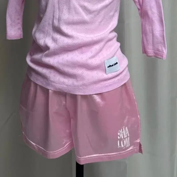 샬롬클럽 2주년 새틴 쇼츠 (pink)
