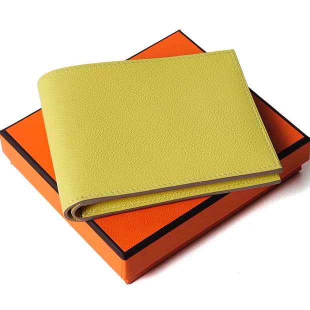 에르메스 반지갑 레몬