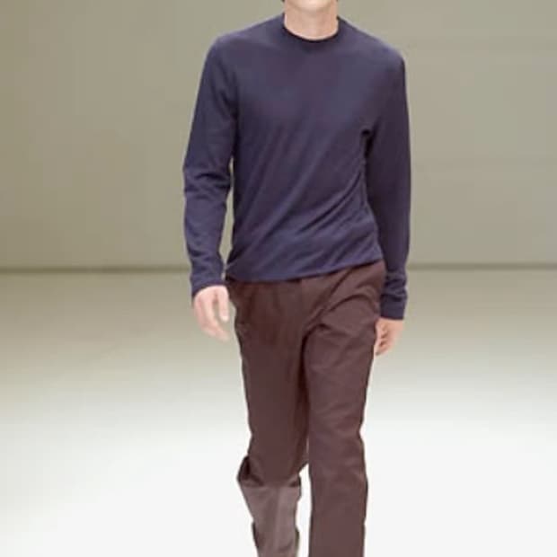 jil sander 라운드 넥 버건디 니트