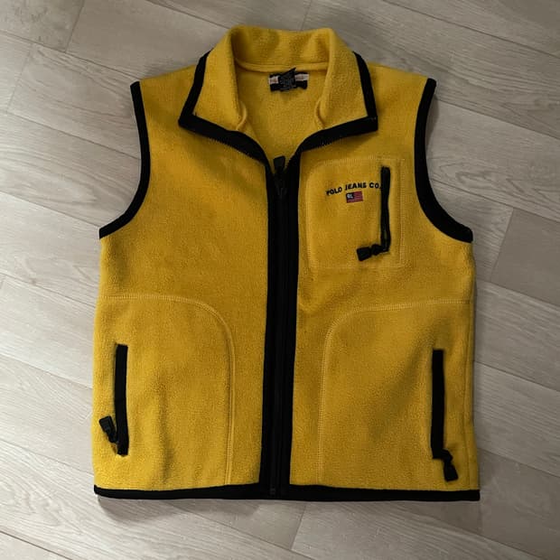 폴로 후리스 조끼 s