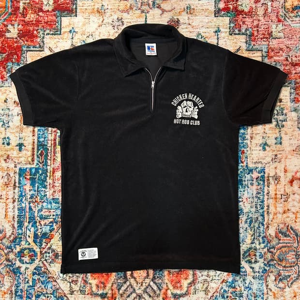 [L] 러셀 세타가야 베이스 자수로고 쿼터집업 반팔