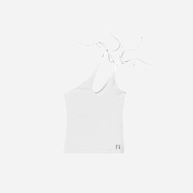 embroidery string sleeveless Layered Top