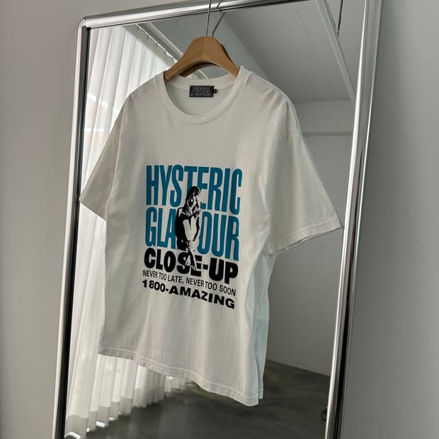 Hysteric Glamour 히스테릭 글래머 클로즈업 히스걸 로고 T