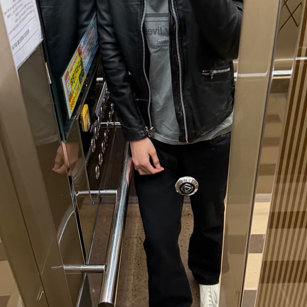 나노 유니버스 레더자켓 