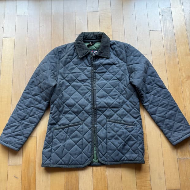 라벤햄 그레이 퀼팅 자켓