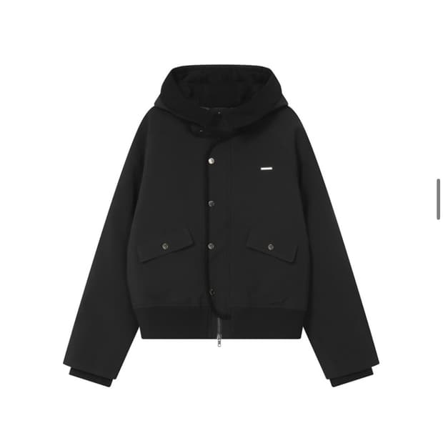 미세키서울 Wellon bomber jacket BLACK
