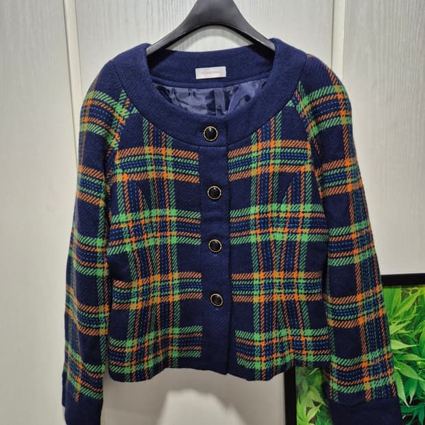 LEWISVAGLI 체크 패턴 빈티지자켓