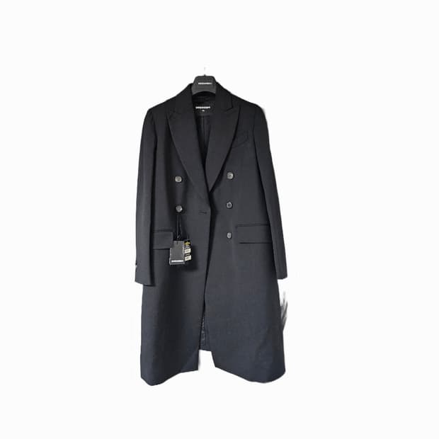 디스퀘어드 블랙 코트