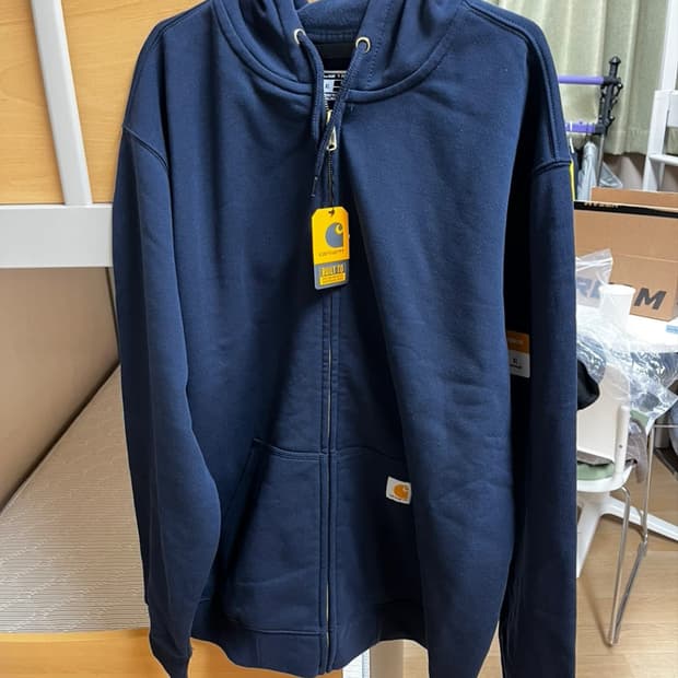 칼하트 루즈핏 후드집업 네이비 XL