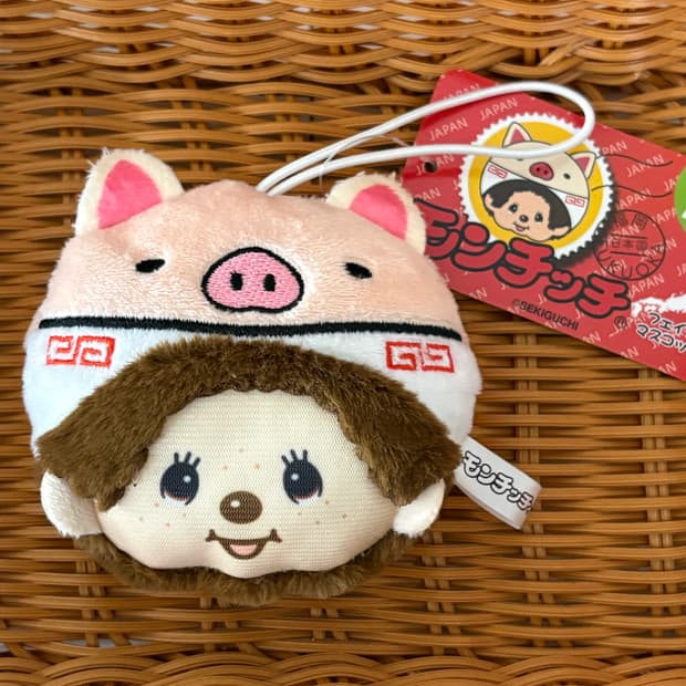 몬치치 후쿠오카 지역한정 돼지 얼굴키링