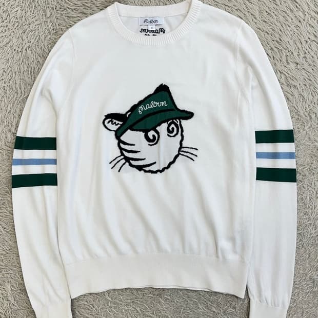 말본 골프 우먼 자카드 니트/#186