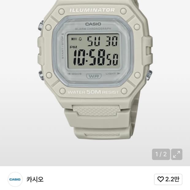 카시오 베이지 시계