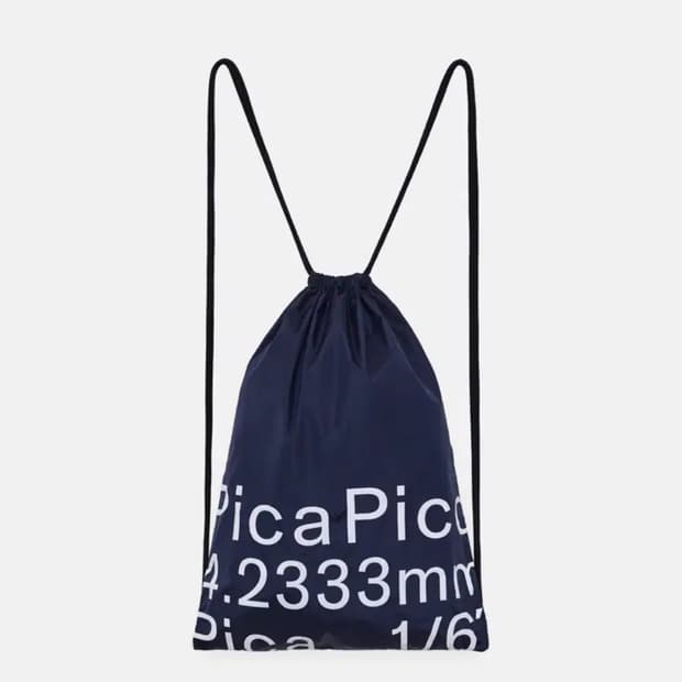 파이카 pica CUT LOGO GYM SACK (navy)