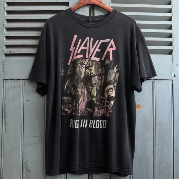 [L]SLAYER REIGN IN BLOOD 밴드 티셔츠