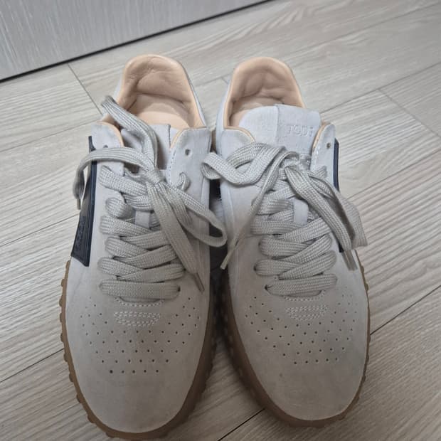 (정품) 토즈 스웨이드 스니커즈 운동화 34 (225)