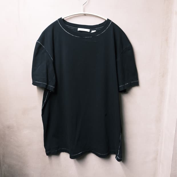 Helmut lang 스티치 디스 디테일 티셔츠 s