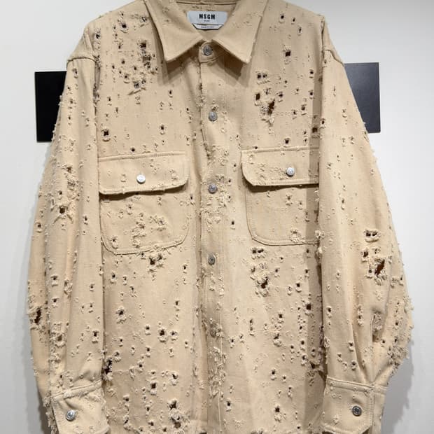 MSGM 이태리 데미지 자켓