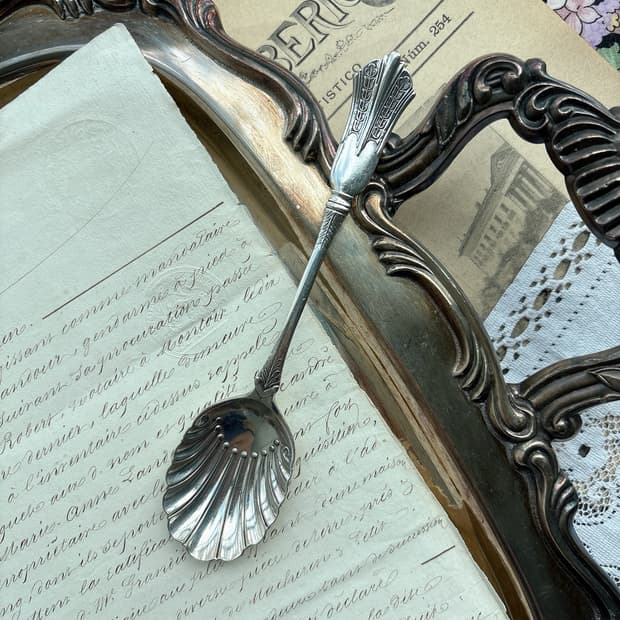 영국  Mappin & Webb 실버플레이트 쉘 스푼