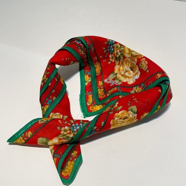 겐조 00s 재팬 플라워 패턴 쁘띠 손수건 A1467