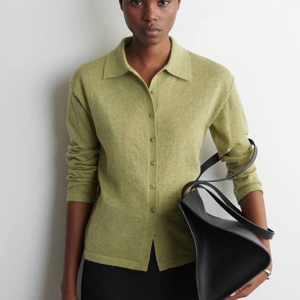 니트 모헤어 블렌드 셔츠 S사이즈