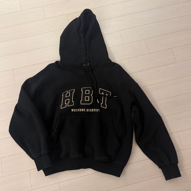 공용) 제멋 하비스트 오버핏 기모 후드티 블랙