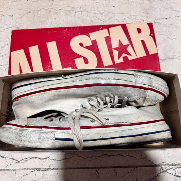 [US 12] 70s 빈티지 컨버스 로우 화이트