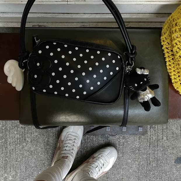 2801project 블랙도트 숄더백