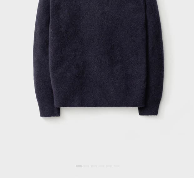 포터리 메리노울 컴포트 브이넥니트 다크네이비 3