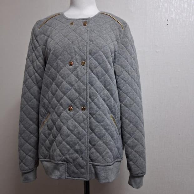 karl mark john 퀼팅더블면쟈켓 면누빔더블가디건 66 새옷