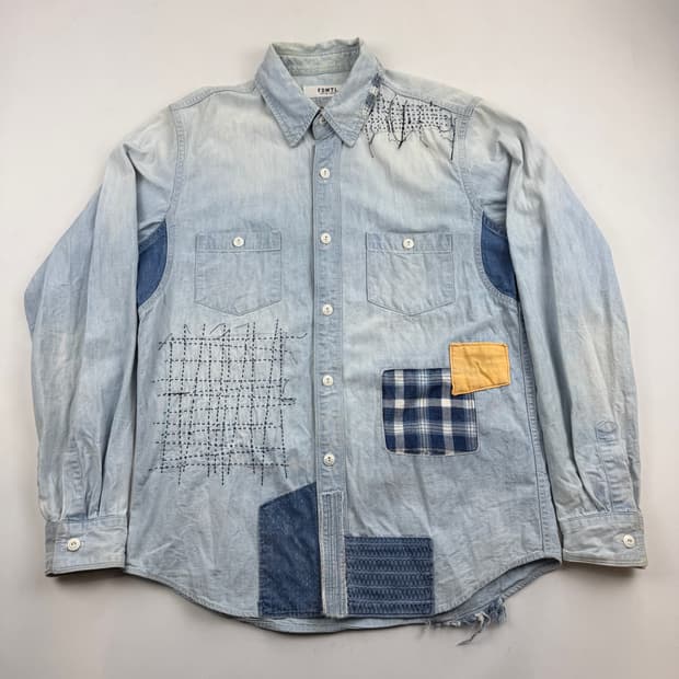 FDMTL 패치워크 데님 셔츠