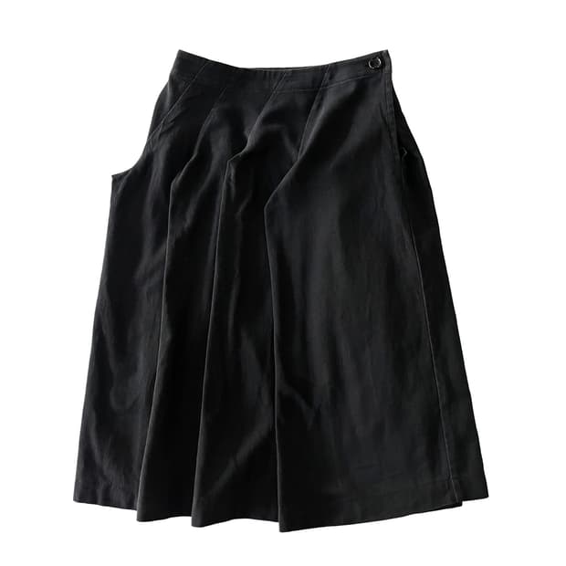 COMME DES GARCONS diagonal pleats skirt
