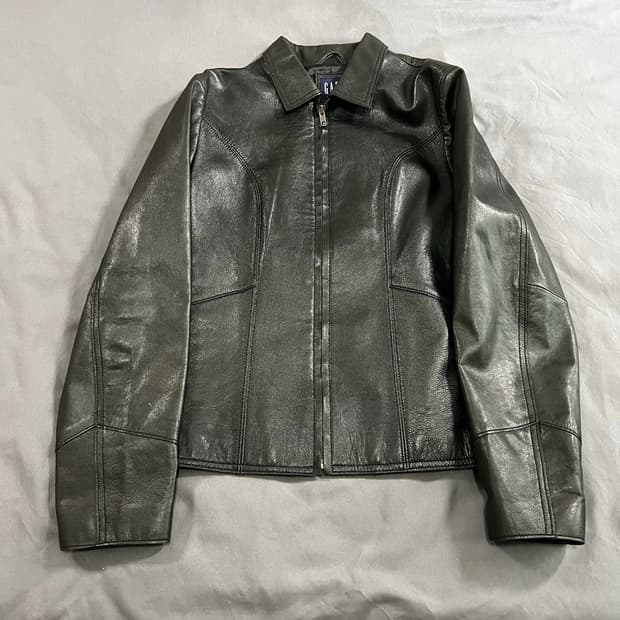 올드 갭 빈티지 싱글 레더 자켓
