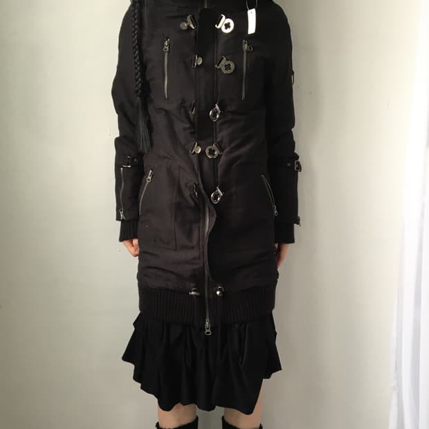 High neck filed jacket