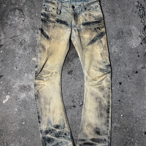 BUFFALO BOBS – Bleach Wash Boot-cut Deni